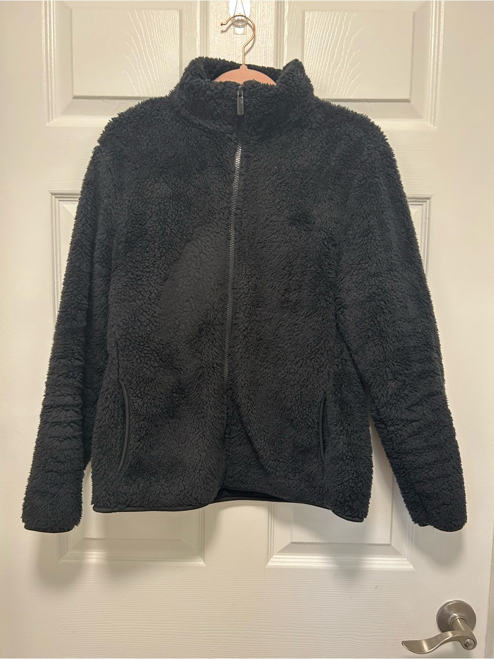 Primark Black Teddy Sherpa Zip Jacket - Women's